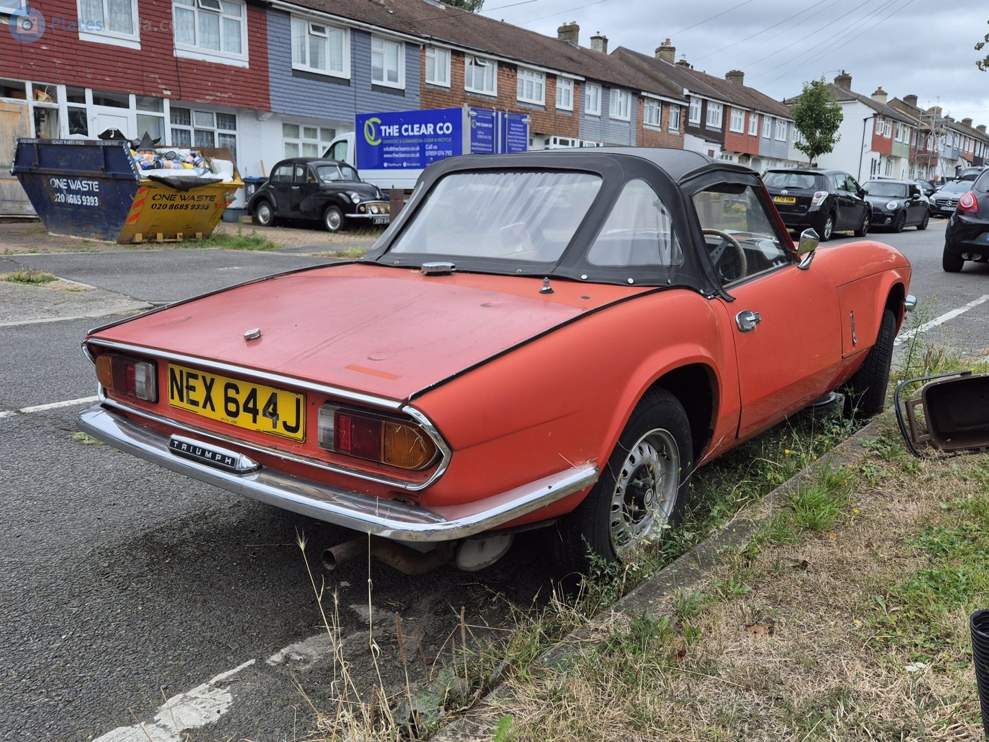 NEX644J, Triumph Spitfire 2-door Roadster (MkIV/1500), 1970–1980