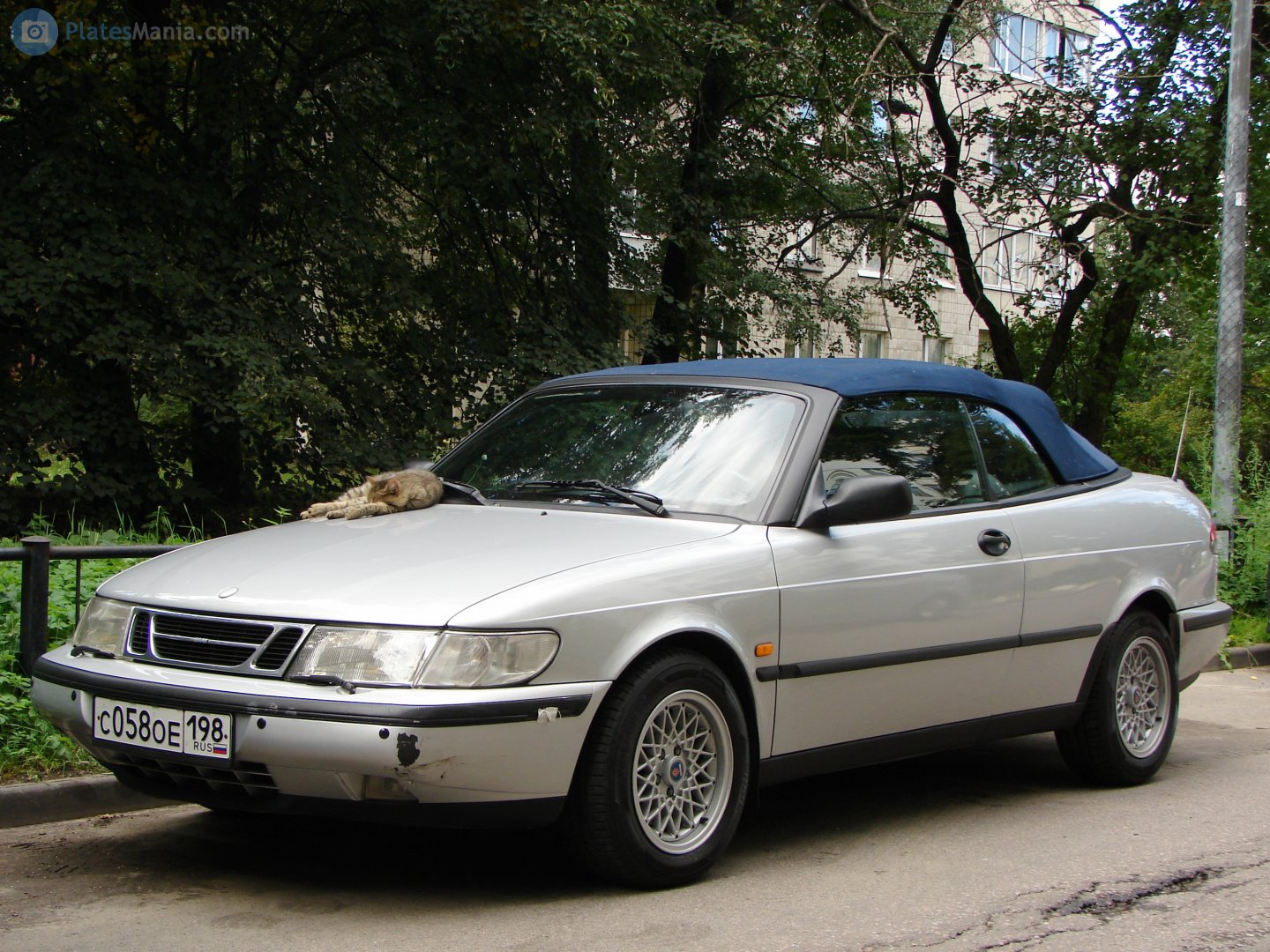 с 058 ое 198, SAAB 900 2nd gen Convertible (YS3D), 1994–1998