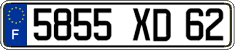 French license plate, FNI