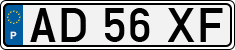 License plate of Portugal, Regular plates