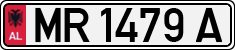 License plate of Albania, Cars (1993)