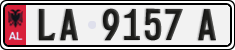 License plate of Albania, Cars (1993)