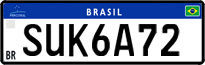 License plate of Brazil, Private owners (Mercosul)