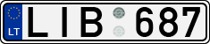 License plate of Lithuania, Cars