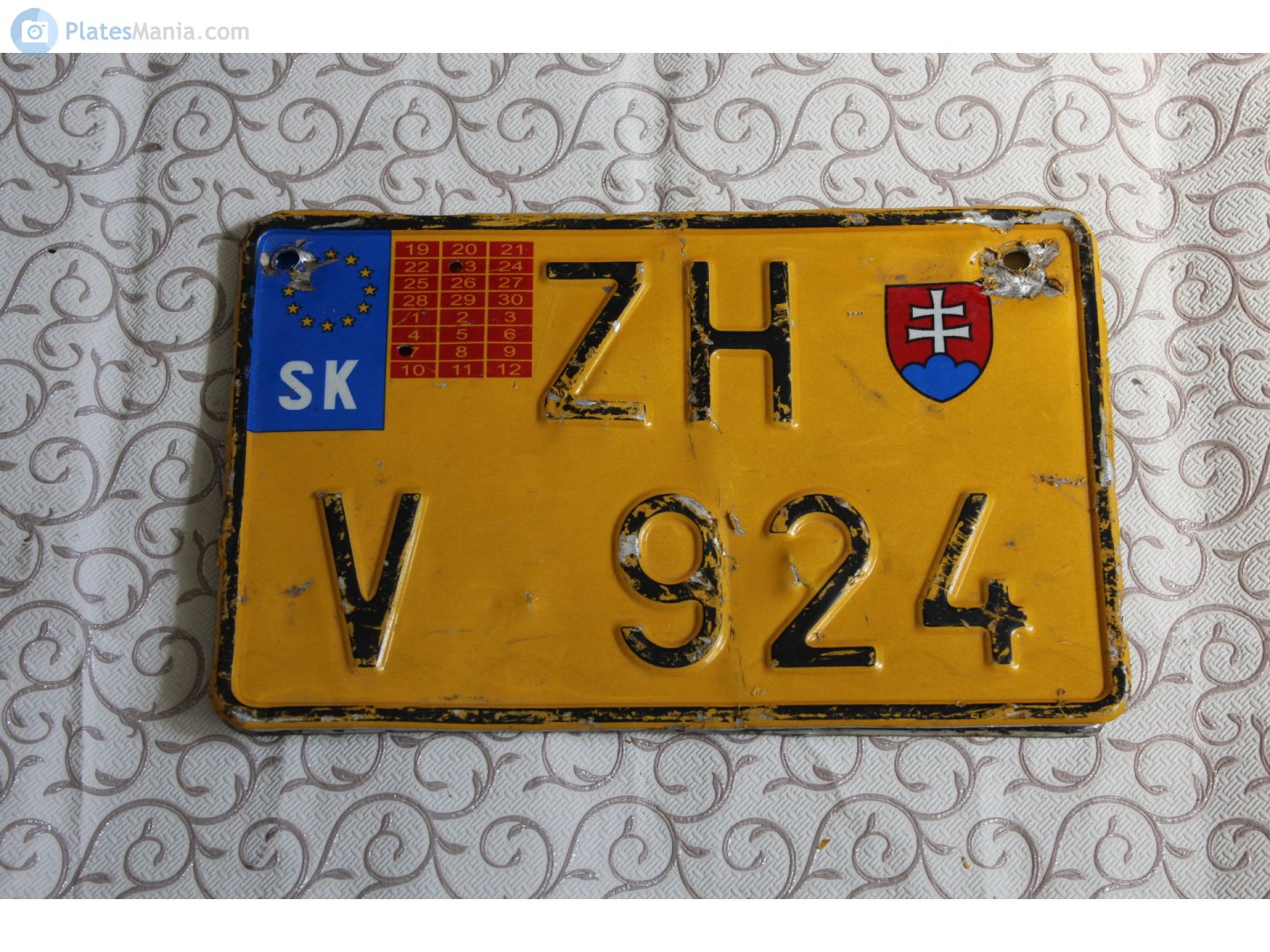 ZH V 924, License plate without vehicle 