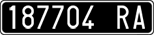 License plate of Italy, Cars (1927 year series)