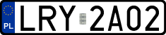 License plates of Poland, Regular car plates