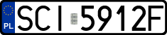 License plates of Poland, Regular car plates