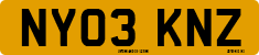 License plate of the United Kingdom, 2001 year system