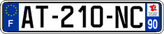 French license plate, SIV (ordinary)