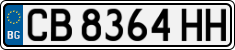 License plate of Bulgaria, Cars