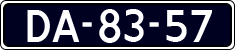 License plate of the Netherlands, Commercial Vehicles (1951-1994 system)