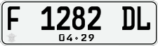 License plate of Indonesia, Regular plates