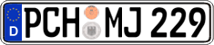 German license plate, Regular plates