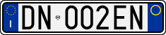 License plate of Italy, Cars (1994 year series)