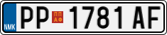 License plate of North Macedonia, Regular plates (2012)