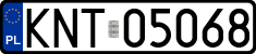 License plates of Poland, Regular car plates