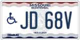 Missouri, Vehicles for disabled persons (AB 12C)