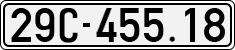 License plate of Vietnam, Cars