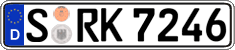 German license plate, Regular plates