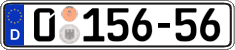 German license plate, Diplomatic