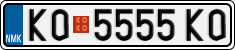 License plate of North Macedonia, Regular plates (2012)