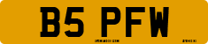 License plate of the United Kingdom, 1983 year system