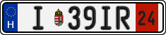 license plates of Hungary, Temporary (2022)