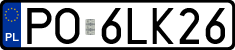 License plates of Poland, Regular car plates