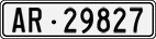 License plate of Switzerland, Cars