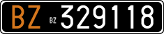 License plate of Italy, Cars (1927 year series)