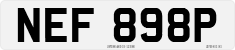 License plate of the United Kingdom, 1963 year system