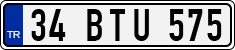 License plate of Turkey, Regular plates