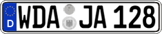 German license plate, Regular plates