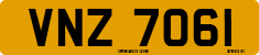 License plate of the United Kingdom, Northern Ireland (1966)