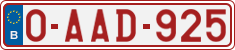 License plate of Belgium, Regular plates (2010)
