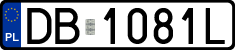 License plates of Poland, Regular car plates