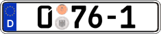 German license plate, Diplomatic