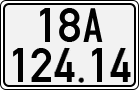 License plate of Vietnam, Cars