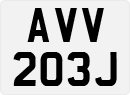 License plate of the United Kingdom, 1963 year system