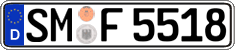 German license plate, Regular plates