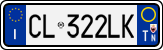 License plate of Italy, Cars (1994 year series)