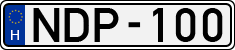 license plates of Hungary, Cars (1990)