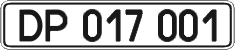 License plate Ukraine, Diplomatic