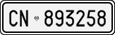 License plate of Italy, Cars (1927 year series)