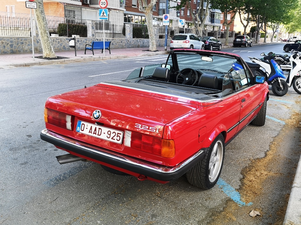 O-AAD-925, BMW 3 Series 2nd gen Convertible (E30), 1985–1994