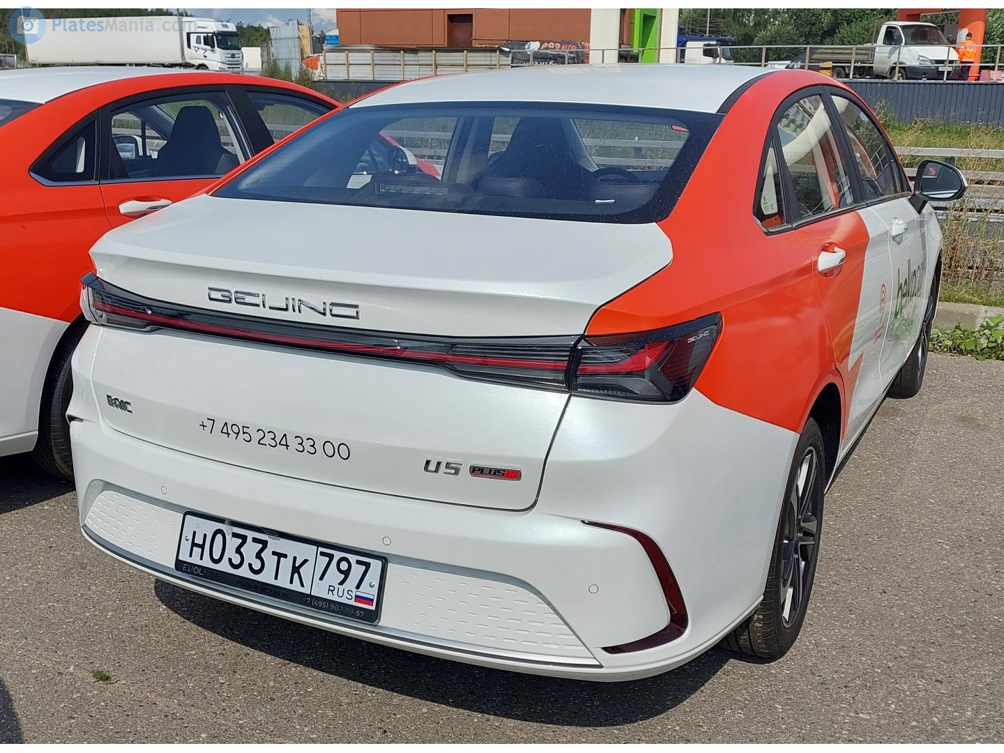 н 033 тк 797, BAIC Beijing EU5 1st gen Plus, facelift, 2021–