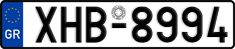License plate of Greece, Cars