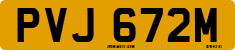 License plate of the United Kingdom, 1963 year system