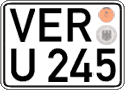 German license plate, Regular plates